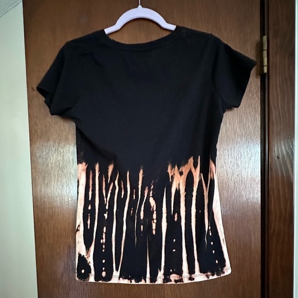 Wife Mom Witch up cycle bleach black tee shirt broom medium - Picture 2 of 4